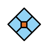 Rautenform mit Punkt - OpenMoji