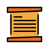 Schriftrolle - OpenMoji