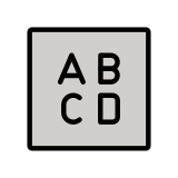 Eingabesymbol lateinische Großbuchstaben - OpenMoji