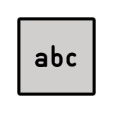 Eingabesymbol lateinische Buchstaben - OpenMoji