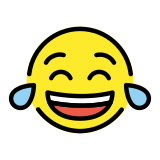 Gesicht mit Freudentränen - OpenMoji