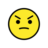Verärgertes Gesicht - OpenMoji