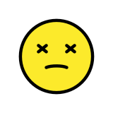 Benommenes Gesicht - OpenMoji
