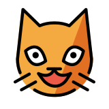 Grinsende Katze - OpenMoji