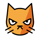 Schmollende Katze - OpenMoji
