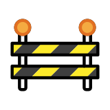 Baustellenabsperrung - OpenMoji