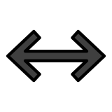 Pfeil nach links und rechts - OpenMoji