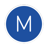 Buchstabe „M“ in Kreis - OpenMoji