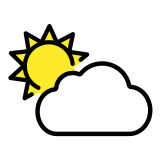 Sonne hinter Wolke - OpenMoji