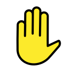 Erhobene Hand - OpenMoji