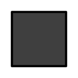 Großes schwarzes Quadrat - OpenMoji