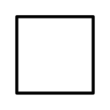 Großes weißes Quadrat - OpenMoji