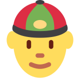 Mann mit chinesischem Hut - Twitter / X