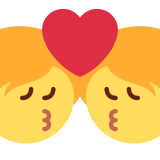 Sich küssendes Paar - Twitter / X