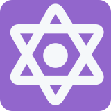 Hexagramm mit Punkt - Twitter / X