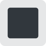 Weiße quadratische Schaltfläche - Twitter / X