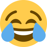 Gesicht mit Freudentränen - Twitter / X