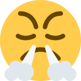 Schnaubendes Gesicht - Twitter / X