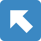 Pfeil nach links oben - Twitter / X