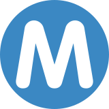 Buchstabe „M“ in Kreis - Twitter / X