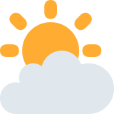 Sonne hinter Wolke - Twitter / X