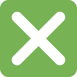 Angekreuztes Kästchen - Twitter / X