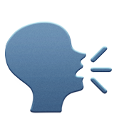 Sprechender Kopf Emoji