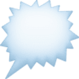 Sprechblase für wütende Aussage rechts - Facebook