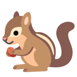 Streifenhörnchen - Noto Color Emoji