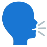 Sprechender Kopf - Noto Color Emoji