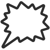 Sprechblase für wütende Aussage rechts - Noto Color Emoji