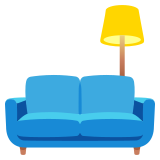 Sofa und Lampe - Noto Color Emoji