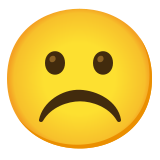 Düsteres Gesicht - Noto Color Emoji