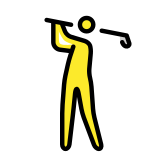 Golfer(in) - OpenMoji