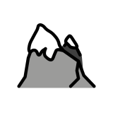 Schneebedeckter Berg - OpenMoji