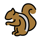 Streifenhörnchen - OpenMoji