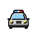 Polizeiwagen von vorne - OpenMoji