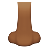 Nase: mitteldunkle Hautfarbe