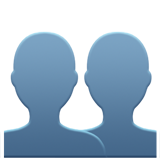 Silhouette zwei Personen