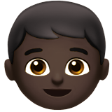 Junge: dunkle Hautfarbe