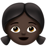 Mädchen: dunkle Hautfarbe