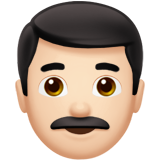 Mann: helle Hautfarbe