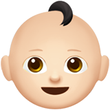 Baby: helle Hautfarbe