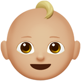 Baby: mittelhelle Hautfarbe