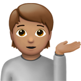 Infoschalter-Mitarbeiter(in): mittlere Hautfarbe