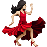 tanzende Frau: helle Hautfarbe