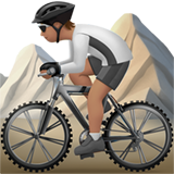 Mountainbiker(in): mittlere Hautfarbe