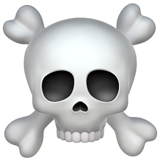 Totenkopf mit Knochen Emoji