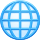 Globus mit Meridianen - Facebook