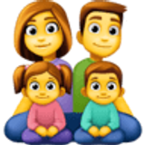 Familie: Mann, Frau, Mädchen und Junge - Facebook